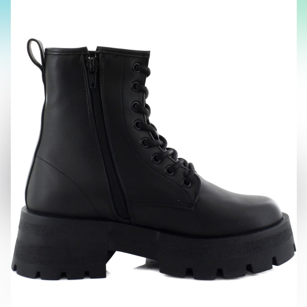 Steve Madden leather combat boots